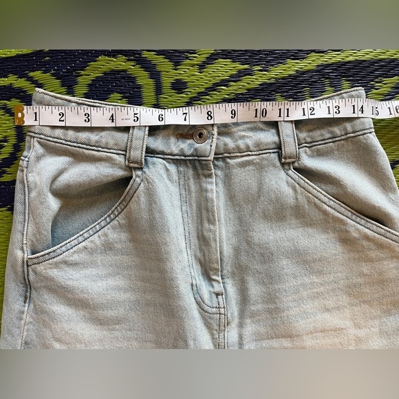 Les Coyotes De Paris Joy Denim Skirt Light Wash Size 38 - Picture 11 of 11